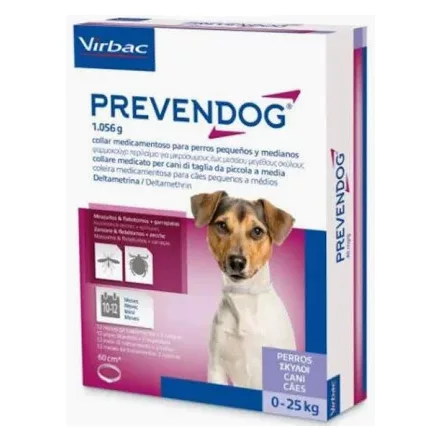 Virbac Prevendog szúnyog és kullancs elleni nyakörv kis- és közepes testű kutyáknak 1db (60cm)