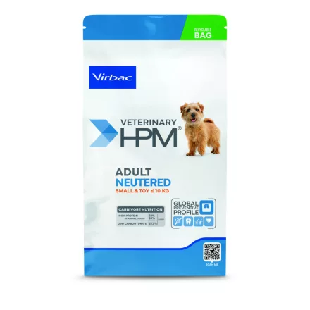 Virbac HPM Adult Neutered Dog Small & Toy Dental száraz eledel 1,5kg