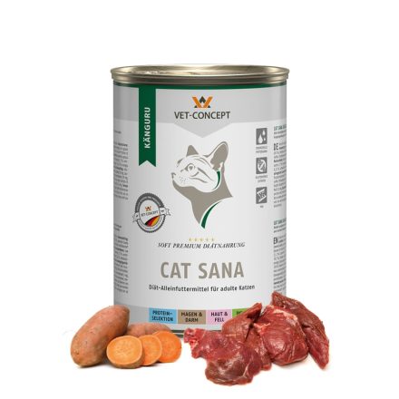 Vet-Concept Sana Cat Kenguru nedves macskatáp 6x400g