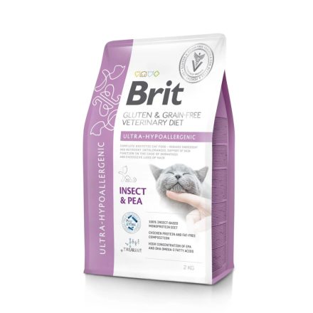 Brit GF Veterinary Diets CAT Ultra-Hypoallergenic gyógytáp macskáknak 400g