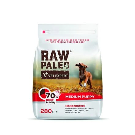 Raw Paleo Puppy Medium Monoprotein Fresh Beef száraz eledel 10kg