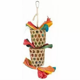   Trixie 58990 Natural Toy on a Sisal Rope - játék díszmadarak részére (35cm)