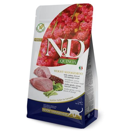 N&D Cat Quinoa Adult Weight Management Lamb (Bárány) száraz macskaeledel 300g