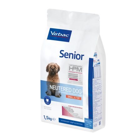 Virbac HPM Senior Neutered Dog Small & Toy Dental száraz eledel 1,5kg