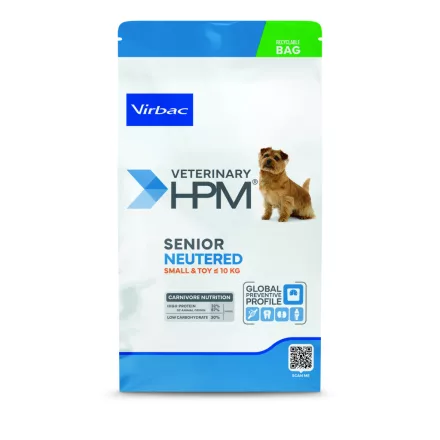 Virbac HPM Senior Neutered Dog Small & Toy Dental száraz eledel 1,5kg