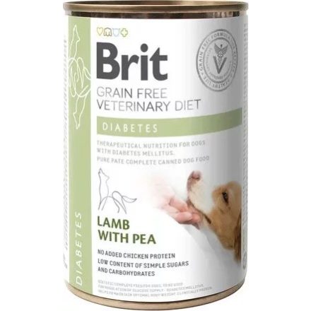 Brit GF Veterinary Diets Dog Can Diabetes konzerv kutyáknak 400g