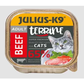   Julius-K9 Cat Terrine Adult Beef - marhás nedveseledel felnőtt macskák részére (100g)
