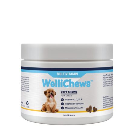 NutriScience WelliChews dog MULTIVITAMIN funkcionális jutalomfalat kutyának 150db 