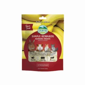   Oxbow Simple Rewards Banana Treats jutalomfalat rágcsálóknak 30g lejárat közeli