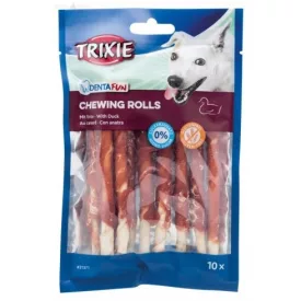   Trixie 31371 Denta Fun kacsás rágórúd, 12cm, 80g - jutalomfalat kutyák részére