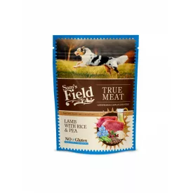   Sam's Field True Meat  bárány, rizs, borsó alutasakos eledel 260g