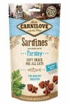   Carnilove Cat Crunhcy Semi Moist Snack Sardine Enriched & Parsley (szardínia-petrezselyemmel ) 50g
