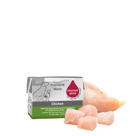   PLATINUM MENU Chicken-nedves kutyatáp felnőtt kutyának csirkehúsból 90g