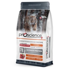   ProScience Sterilised Cat Chicken hipoallergén száraztáp csirkével ivartalanított felnőtt macskának 1,5kg