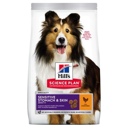 Hill's SP Canine Adult Sensitive Stomach&skin száraz eledel 14kg