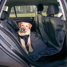   Trixie 13472 Car Seat Cover - autós üléstakaró (hátsó ülésre,fekete) 1,45x1,60m