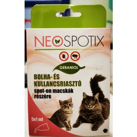 Neospotix spot on bolha- és kullancsriasztó macska 5x1ml