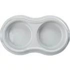 Trixie 24985 Double Bowl - Műanyag duplatál (vegyes színekben) macskák részére (0,2l /Ø11cm)