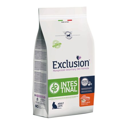 Exclusion Veterinary Diet Cat Intestinal Pork and Rice gyógytáp macskának 1,5kg