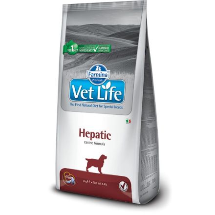 Vet Life Natural Diet Dog Hepatic gyógytáp 12kg