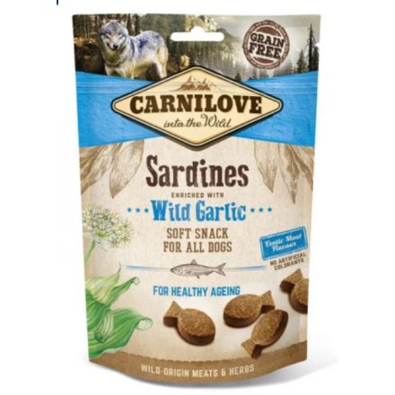 Carnilove Dog Semi Moist Snack szardínia medvehagymával 200g