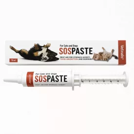   Vetinalis+ SOSpasta gyomorsav semlegesítő és bélflóra helyreállító paszta kutyáknak és macskáknak 15ml