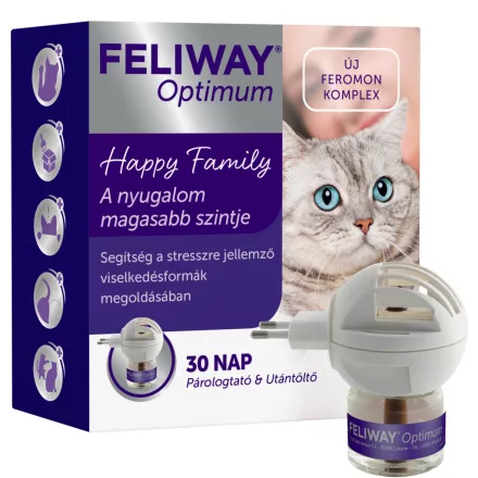 Feliway Optimum párologtató készülék és utántöltő macskáknak