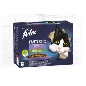   Felix Fantastic - házias válogatás zöldséggel aszpikban lazaccal, marhával, csirkével és pisztránggal 12x85g