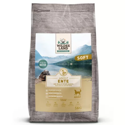 Wildes Land Soft félnedves táp kacsával és rizzsel kutyáknak 5kg