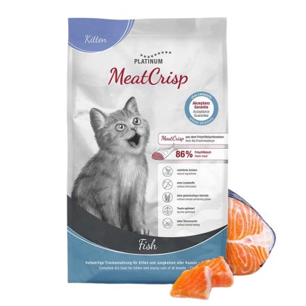 PLATINUM MeatCrisp Kitten Fish-macskatáp kölyök cicának friss halból 3kg