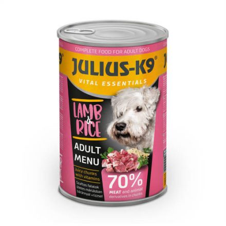 JULIUS-K9 Adult Lamb&rice konzerv kutyáknak bárányhússal 1230g