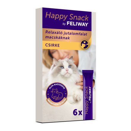 Happy Snack by FELIWAY - csirkés, krémes jutalomfalat macskáknak