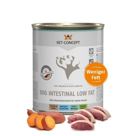 Vet-Concept Dog Intestinal Low Fat diétás konzerv 6x800g