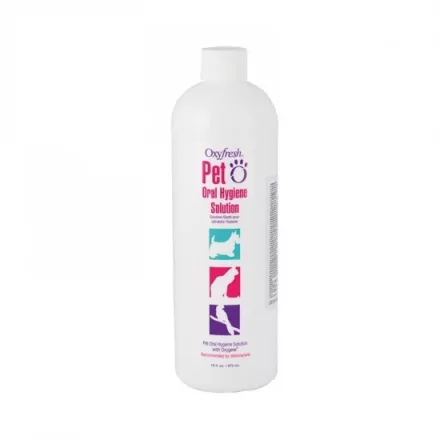 Oxyfresh szájhigiéniás oldat kutyák és macskák részére 473ml