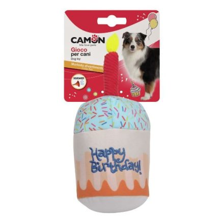 Camon Happy Birthday Süti sípolós plüss játék 23cm