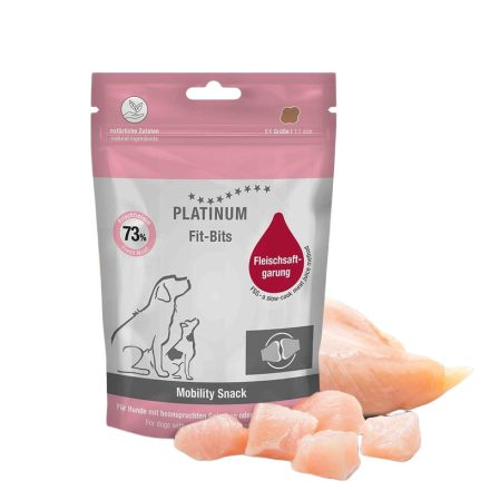 PLATINUM Fit-Bits Mobility-Funkcionális jutalomfalat csirkehúsból ízületi problémákra kutyának 150g