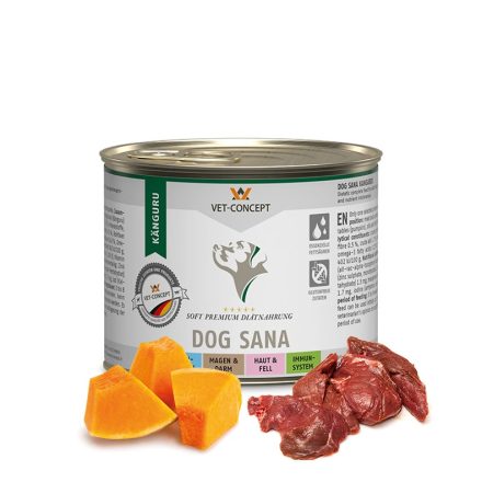 Vet-Concept Dog Sana Kangaroo nedves diétás kutyatáp 6x200g