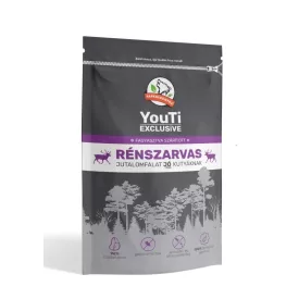   Farkaskonyha YouTi Exclusive Fagyasztva szárított Rénszarvas jutalomfalat kutyának 50g