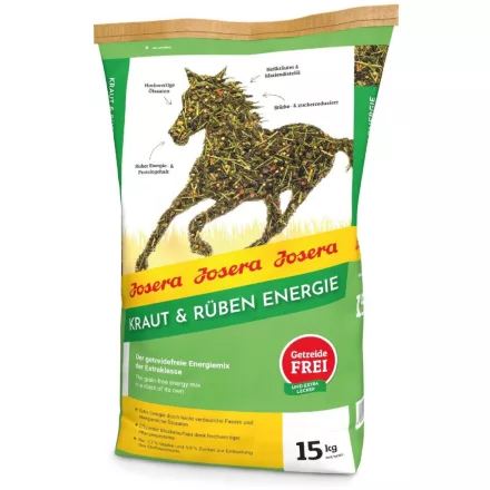 Josera Kraut & Rüben Energie müzli (száraztáp) gabonamentes energiakeverék lovaknak 15kg 
