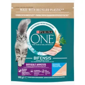   Purina One Difficult Appetite Tőkehal és pisztráng keverékében gazdag száraz macskaeledel 750g