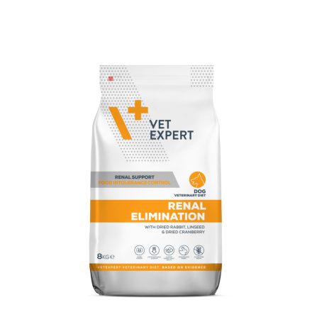 Vet Expert Veterinary Diet Renal Elimination veseműködés támogató gyógytáp kutyáknak 8kg