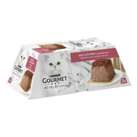   GOURMET Revelations pástétom lazaccal és szósszal - nedves macskaeledel 2x57g