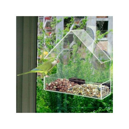 Trixie 55610 Bird Feeder for Window Pane - vadmadár etető ablakra (225ml/15x15x6cm)
