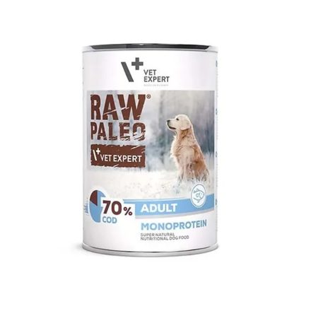 Raw Paleo Tőkehal konzerv felnőtt kutyák részére 400g