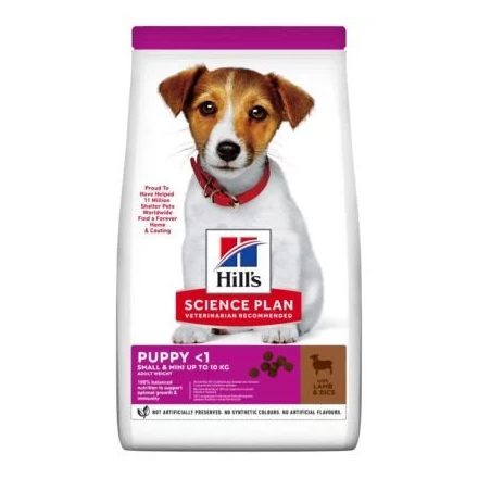 Hill’s SP Canine Puppy Small & Mini lamb&rice száraz eledel 300g