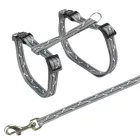 Trixie 4142 Harness with Lead - hám szett macskák részére ( 27–45 cm/10mm, 1,20m)