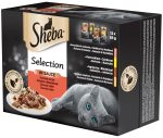   Sheba Selection alutasakos eledel - húsos válogatás 12x85g