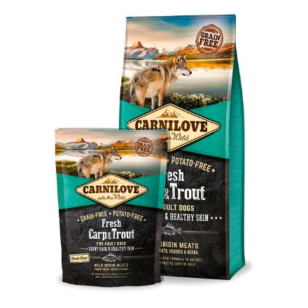 CarniLove Fresh Adult Carp & Trout (ponty-pisztráng) 12kg