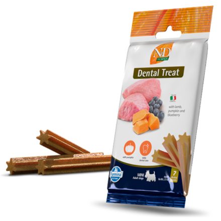 N&D Pumpkin Dog Lamb&blueberry fogtisztító jutalomfalat kutyának Mini 60g