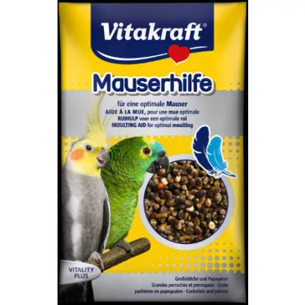 Vitakraft Moulting Aid Vitality Plus (tollváltás) - kiegészítő eleség nagypapagájok részére 25g